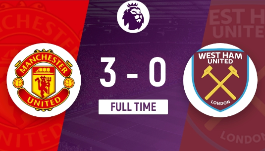 英超-曼联3-0轻取西汉姆迎3连胜!加纳乔双响霍伊伦建功利桑德罗伤退 英超-曼联3-0轻取西汉姆迎3连胜!加纳乔双响霍伊伦建功利桑德罗伤退