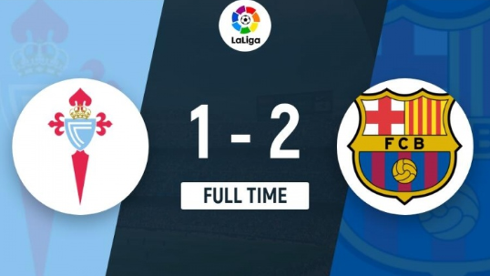 西甲-塞尔塔主场1-2不敌巴萨,莱万双响,阿斯帕斯破门 西甲-塞尔塔主场1-2不敌巴萨,莱万双响,阿斯帕斯破门