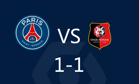 法甲-古伊里破门,拉莫斯绝平 巴黎1-1雷恩 法甲-古伊里破门,拉莫斯绝平 巴黎1-1雷恩