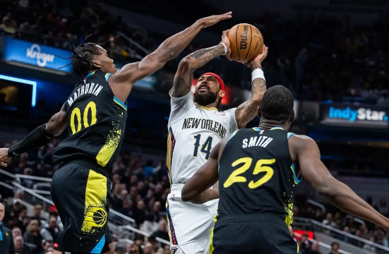 哈利伯顿17+13莺歌空砍30+6 步行者123-114战胜鹈鹕避连败 哈利伯顿17+13莺歌空砍30+6 步行者123-114战胜鹈鹕避连败