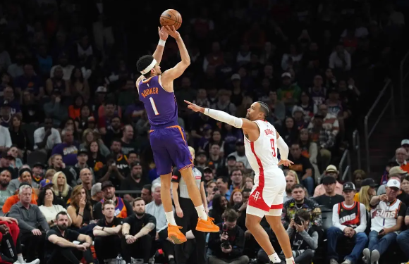 格林34+9 杜兰特30+9 比尔遭驱逐&布克伤退 火箭118-109击败太阳 格林34+9 杜兰特30+9 比尔遭驱逐&布克伤退 火箭118-109击败太阳