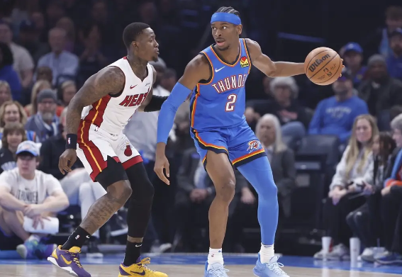 亚历山大37分巴特勒20+10 哈克斯25分热火100-107不敌雷霆 亚历山大37分巴特勒20+10 哈克斯25分热火100-107不敌雷霆