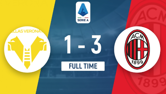 意甲-米兰3-1战胜维罗纳联赛三连胜 特奥破门普利西奇建功 意甲-米兰3-1战胜维罗纳联赛三连胜 特奥破门普利西奇建功