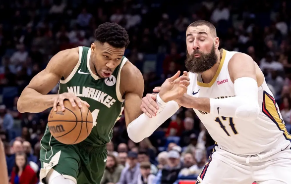 锡安28分 麦科勒姆25+7+7 字母哥35+14 鹈鹕107-100力克雄鹿 锡安28分 麦科勒姆25+7+7 字母哥35+14 鹈鹕107-100力克雄鹿