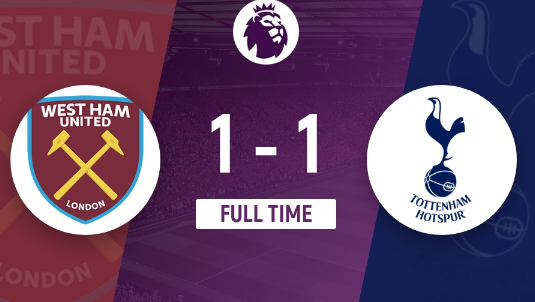 英超-西汉姆联1-1战平热刺,布伦南破门,祖马建功 英超-西汉姆联1-1战平热刺,布伦南破门,祖马建功