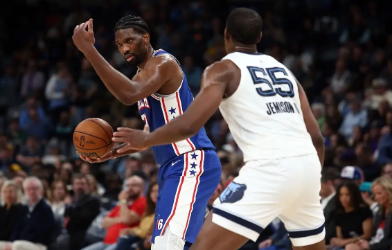 恩比德30+12乌布雷17分 小皮蓬24分残阵灰熊96-116不敌76人 恩比德30+12乌布雷17分 小皮蓬24分残阵灰熊96-116不敌76人