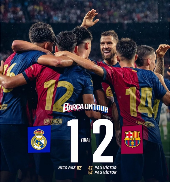 友谊赛-巴萨2-1皇马 保罗-维克托双响&2场3球 皇马热身赛两连败 友谊赛-巴萨2-1皇马 保罗-维克托双响&2场3球 皇马热身赛两连败