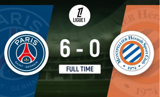 法甲-巴黎6-0大胜蒙彼利埃，巴尔科拉双响，李刚仁连场破门