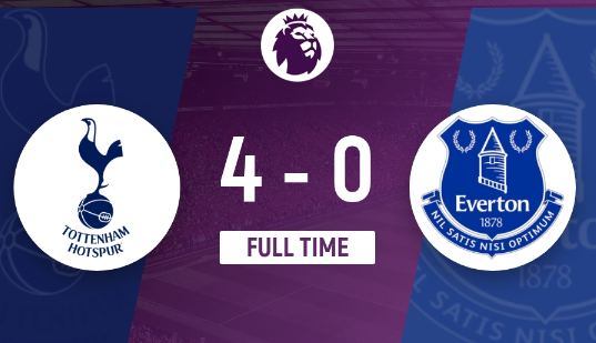 英超-热刺4-0轻取埃弗顿 孙兴慜双响,皮克福德超级失误 英超-热刺4-0轻取埃弗顿 孙兴慜双响,皮克福德超级失误