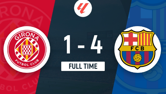 西甲-巴萨4-1战胜吉罗纳,亚马尔双响,费兰染红 西甲-巴萨4-1战胜吉罗纳,亚马尔双响,费兰染红