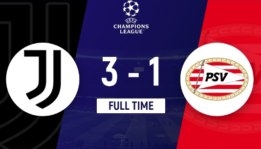 欧冠-尤文3-1战胜埃因霍温,伊尔迪兹破门,冈萨雷斯传射 欧冠-尤文3-1战胜埃因霍温,伊尔迪兹破门,冈萨雷斯传射