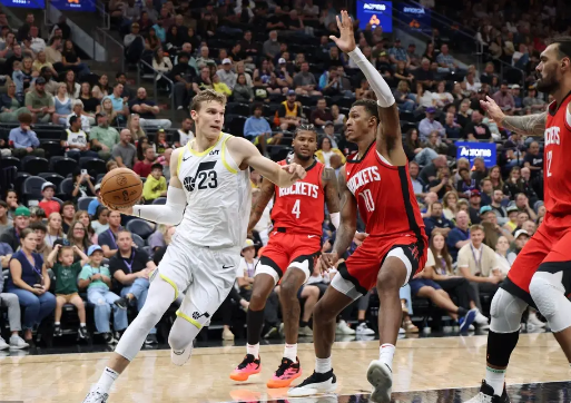 NBA季前赛-马尔卡宁17+4杰伦-格林空砍21分 爵士逆转火箭 NBA季前赛-马尔卡宁17+4杰伦-格林空砍21分 爵士逆转火箭