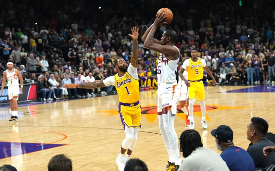 浓眉35+10杜兰特19分 克内克特爆砍35分湖人128-122逆转太阳 浓眉35+10杜兰特19分 克内克特爆砍35分湖人128-122逆转太阳