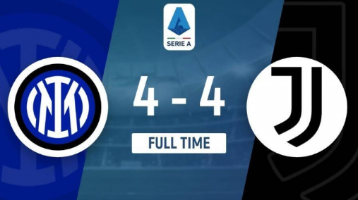 意甲-国米主场4-4战平尤文,泽林斯基、伊尔迪兹梅开二度 意甲-国米主场4-4战平尤文,泽林斯基、伊尔迪兹梅开二度