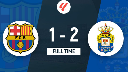 爆冷!西甲-巴萨主场1-2不敌拉斯帕尔马斯 拉菲尼亚难救主 爆冷!西甲-巴萨主场1-2不敌拉斯帕尔马斯 拉菲尼亚难救主