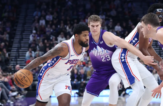 恩比德32分 乔治三分历史第9 马尔卡宁23分 76人力克爵士