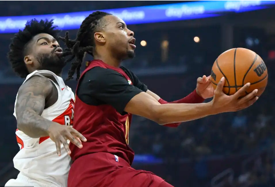 加兰40+9 米切尔轮休 巴恩斯24+10+8 骑士逆转猛龙豪取12连胜 加兰40+9 米切尔轮休 巴恩斯24+10+8 骑士逆转猛龙豪取12连胜