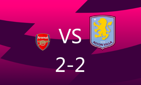 英超-阿森纳主场2-2战平维拉，特罗萨德助攻双响