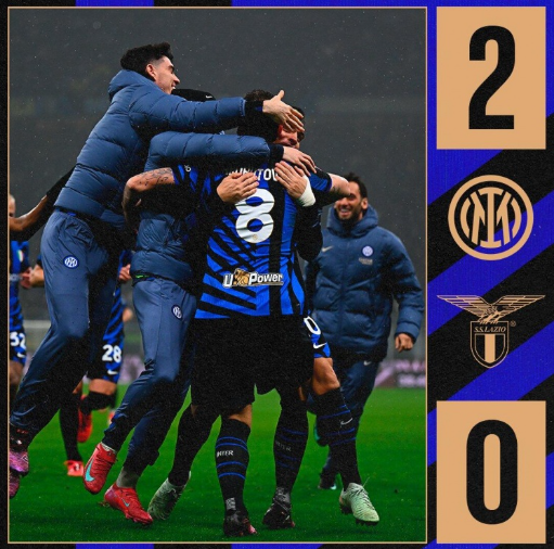 意杯-国米2-0拉齐奥进意杯四强! 阿瑙凌空世界波 恰20点射 意杯-国米2-0拉齐奥进意杯四强! 阿瑙凌空世界波 恰20点射