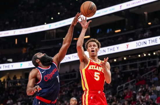 哈登25+8+7 小卡25+6+5断 杨18中6+7失误 快船终结老鹰4连胜 哈登25+8+7 小卡25+6+5断 杨18中6+7失误 快船终结老鹰4连胜