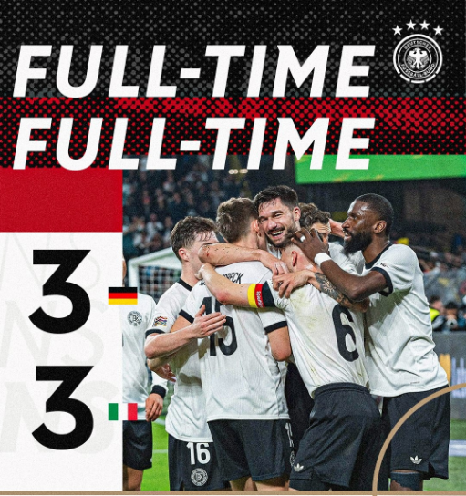 欧国联-意大利连扳三球仍总分4-5德国无缘欧国联4强,基米希一射两传 欧国联-意大利连扳三球仍总分4-5德国无缘欧国联4强,基米希一射两传