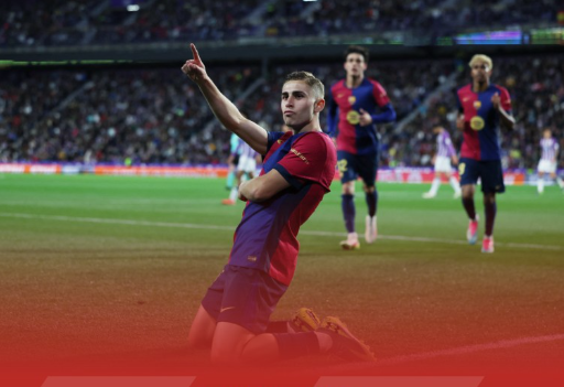 西甲-巴萨2-1巴拉多利德先赛7分领跑 拉菲尼亚&费尔明建功