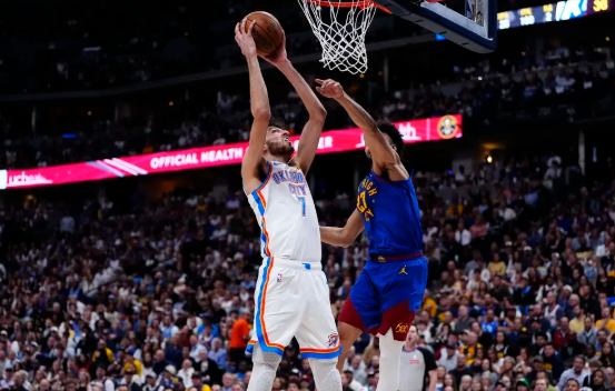 NBA-约基奇20+16戈登三分绝平 掘金加时113-104胜雷霆2-1领先